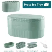 Ice Cube Trays with Ice Shovel (Get 72 Ices Cubes) Easy Press Ice Cube xifpw