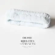 Plain Face Wash Headband 04 - Blue - One Size