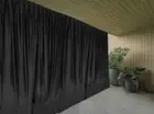 Black Large Curtains 584x270cm PINCH PLEAT 2 panel + Hooks for Window or Wall