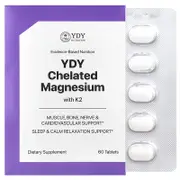 YDY, Chelated Magnesium With K2, 60 Tablets