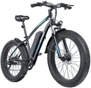 26" Electric Bicycle All Terrains 4" Wide Tires E-Bike 350W Mountain bike eMTB