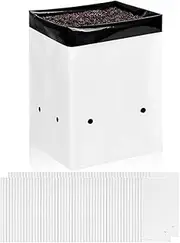 Snblzhef Grow Bags Plant Grow Bags Black and White Containers Bags Planting Bags
