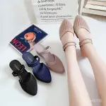 新品免運 2023新款JELLY DOLL SHOES休閒坡跟SANDALS SLIPPERS女涼拖鞋半包