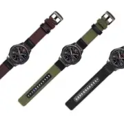 Nylon and Leather Watch Straps Compatible with Xiaomi Amazfit Smart Watch, Sm...
