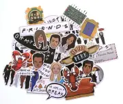 Friends TV Series Set of 36 Assorted Stickers Decal Set
