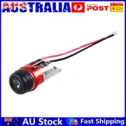 12V Cigarette Lighter with Light Wire Motorcycle Auto Boat Power Socket Out Plug