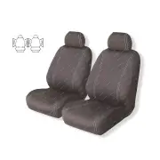 Front Ilana Charcoal Velocity Seat Covers for Ford Ranger Next-Gen Double Cab