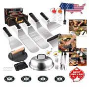 Complete 24-Pc Flat Top Griddle Accessories for Ultimate Outdoor BBQ Experience
