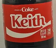Share A Coke With Keith 2025 Personalized Gift Coca-Cola Coke Bottle