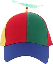 [BESTYASH] Cute Bamboo Dragonfly Cap Helicopter Pinwheel Hat Boys and Girls Sun Hat Detachable Propeller Boys Girls