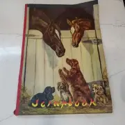 Vintage Cocker Spaniel Horse Unused Scrapbook