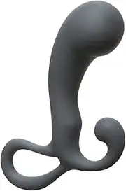 Doc Johnson OptiMALE - P-Massager - Silicone - Prostate and Perenium Stimulator - Slate