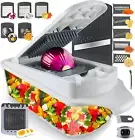 Vegetable Chopper Slicer Onion Dicer, Multi 22-In-1 Veggie Mandoline Food Cutter