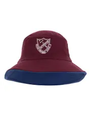 Maroon/Blue Reversible Bucket Hat