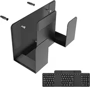 Laptop Wall Mount - Secure Display Tablet Organizer, Space Saving Wall Holder | universsal Laptop Wall Mount, Wall Mounted Storage Rack, Keyboard, and Modem Organizer for Home and Office Setup