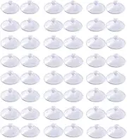 Clear Suction Cups Without Hooks, 50 Pieces 20 mm Mushroom Head PVC Plastic Suction Cup/Suckers Pads