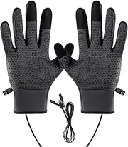 [Generic] Ski Mittens Heated Mittens, Heated Ski Gloves, Rechargeable Winter Snow Ski Mittens for Women, Winter Warm Touch Screen Ski Mittens Rechargeable Winter Ski Mittens for Driving Hiking Cycling