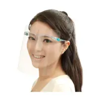 在飛比找momo購物網優惠-多功能防霧防飛沫透明眼鏡款防護面罩20個入餐飲業防油濺面罩