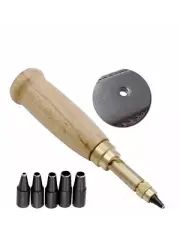 M00054-FS MOREZMORE 6 Pc Set Rotary Screw Punch Eyelet Hole Maker Leather Tool