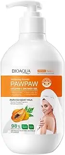 Body wash, moisturizing body wash,Papaya Vitamin C Shower Gel, body cleansing and brightening body wash. (Papaya Vitamin C Shower Gel 480ml)