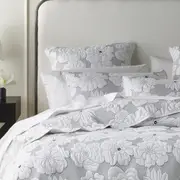 Bianca Leona King Polyester Bedspread w/ 2x Pillowcases/Cushion Cover Set White