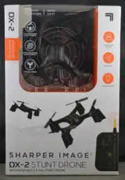 Sharper Image DX-2 Stunt Drone Rechargeable 2.4GHz 122722MGL2