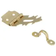 NEW NATIONAL N211-912 3/4" BRASS CABINET ORNAMENTAL HASP & HOOK HARDWARE 7162175