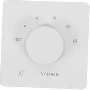 MUSISALY Volume Control Switch Amplifier Speaker Selector Switch Switcher Passive Volumes Controller Tone Control Panel Tone Adjustment Panel Inline Volume Control White Plastic