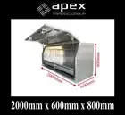 BRAND NEW TOOLBOX FLAT PLATE ALUMINIUM TOOL BOX - UTE TRUCK STORAGE- 2068FDFP-2D