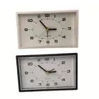 Stylish Non Ticking Clock Ultra Quiet Analog Alarm Clock for Bedroom Bedside