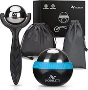 Nobility Steel Massage Ball – Ice Cold and Hot for Deep Tissue and Sore Muscle Relief of Stiffness and Stress, Body, Neck, Back, Foot, Plantar Fasciitis