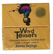 Word Teasers "Funny Sayings" Conversation Starter Family Fun Party Card Game New