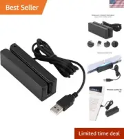 Bi-Directional USB Magnetic Card Reader for Easy Card Swiping and Verification