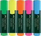 FABER CASTELL Textliner Classic Marker Pen Multicolor Highlighter 5 PCS
