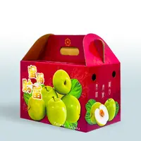 在飛比找樂天市場購物網優惠-蜜棗手提禮盒 年節水果包裝箱 紙盒零售禮盒訂製 水果禮盒 彩
