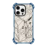iPhone 16 Pro Bounce Case MagSafe Compatible Charcoal Tropics - Creme