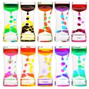 Liquid Motion Bubbler Timer,10 Pack Liquid Bubbler Relaxing Motion Timer Fidg...