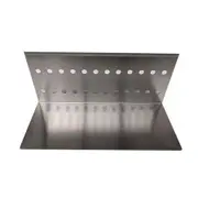 Stainless Steel Log Holder - Heat Deflector - Flaming Coals