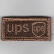 FSS UPS BROWN FLIGHT SUIT SLEEVE HOOK & LOOP EMBROIDERED JACKET PATCH