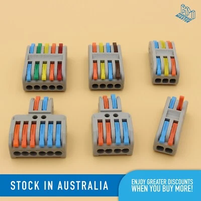 Lever-Nut Wire Quick Electrical Connector Assortment Wire Cable Block Clamp