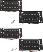 Mellisso 4PCs(2 Set) Black Humbucker Double Coil Electric Guitar Pickups + Frame Screw