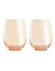 [Maxwell & Williams] Glamour Stemless Glass 540ml Set of 2 Gift Boxed in Coral