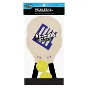 Formula Sports Pickleball 2 Player Game Set 2 wood paddles, 2 Outdoor balls