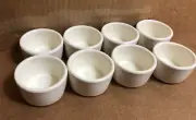 Clipper 2.0 oz BONE Ramekin - Melamine Cup - Sauce Salsa Condiment Dip Lot Of 8x