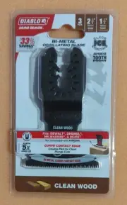 Diablo DOU250JBW3 2-1/2" Universal Fit Bi-Metal Oscillating Blade Clean Wood 3pc