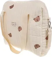 CIMAXIC Large Capacity Diaper Bag Multi Functional Cute Diaper Organizer Bag for Stroller Portable Mommy Storage Backpack with Embroidery Design