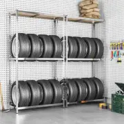 2x Tire Rack Storage Shelf Pack Warehouse Garage Shelves Shelving Racking