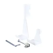 Flexi Storage Home Solutions White Double Slot Over Door Hook