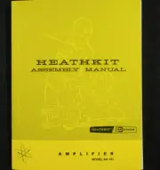 Heathkit AA-181 tube amplifier manual assembly operation diagrams