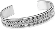 [Treasure Bay] TreasureBay Iconic Solid Sterling Silver Bangle Bracelet for Men